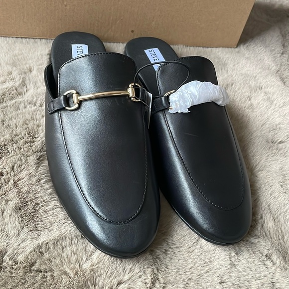 Steve Madden - Women’s Leather Slip On  Mule - Picture 4 of 8